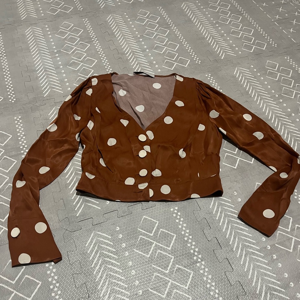 Uterque polka dot blouse